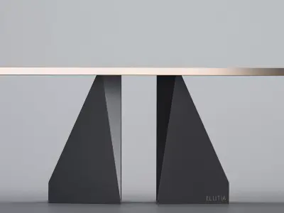 Luxury Ellitia Table Set 3D model