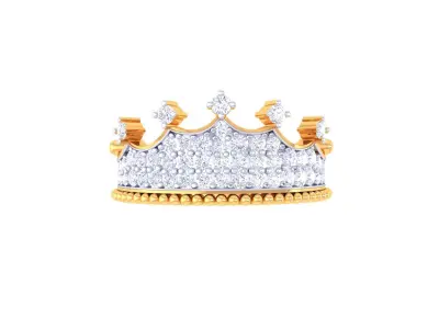 Crown Ring - 11 3D print model