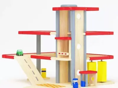 Children s Toy Garage 3D model