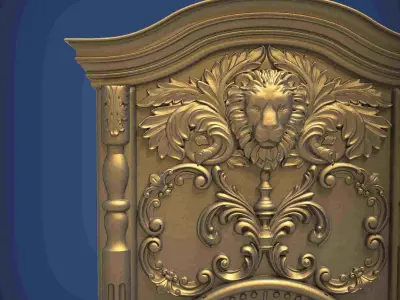 Carved clock for 3D printing and CNC 3D print model buy