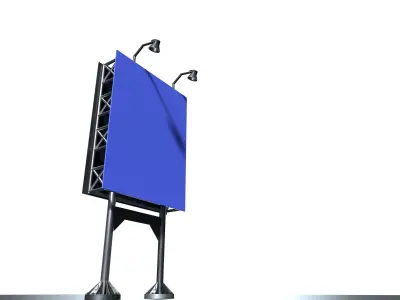 Outdoor de rua e estrada Modelo 3D 3D model