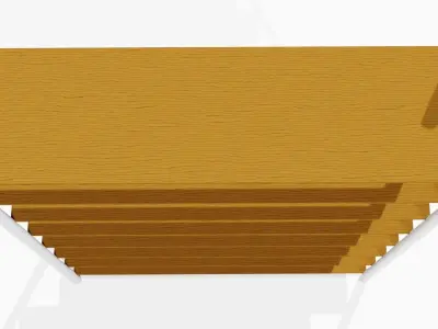 Modern shelf 3D model