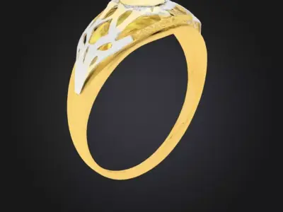 Ring 3d model gold 3D model