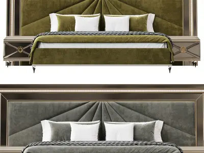 Silva Luxury Bed By Evgor Collection 3D model