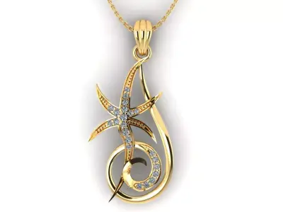 Star Pendant  3D print model