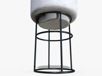 Pot Stand Ceramic M Low-poly 3D model