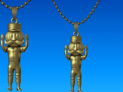 Necklaces Mr Redlegs - Cincinnati Reds - Hanging Figure 3D print model