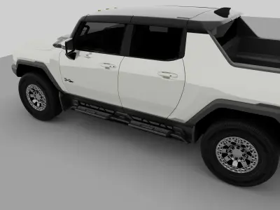 GMC Hummer EV 2022 Low-poly 3D model