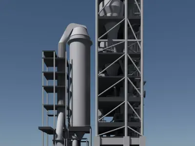 Industrial building 25i20 3D model