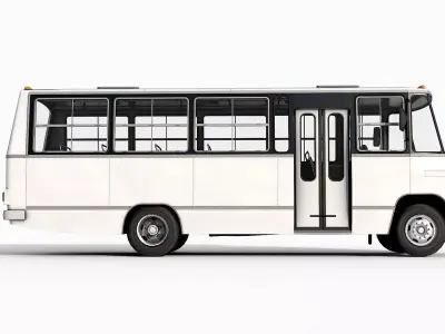 Mercedes-Benz 608 D Clean Version Low-poly 3D model