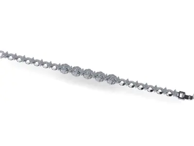 Diamond bracelets 3d render 3D print model