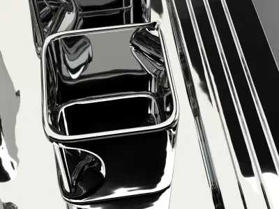 Decoration 34 Tea Set art deco 3D model