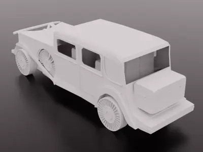 1900s Car Model Game Ready Free Viktig Games Free 3D model