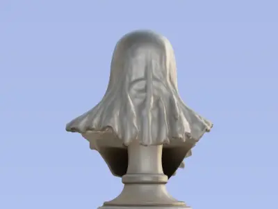 Scary Ghost Bust 3D Printable Horror Decor 3D print model