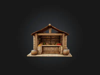 Wooden Clay Model 3D model