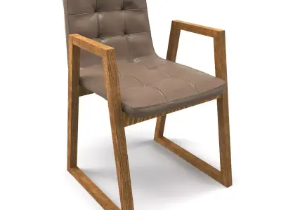 Chair Kare Design Trapez Leather 3D model