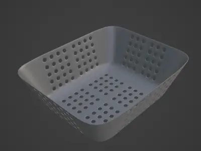 Plastic Basket 06 3D model