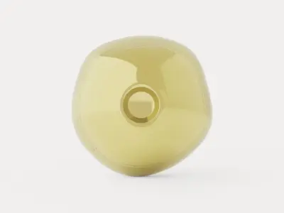 Melt Surface Wall Lamp - Gold Low-poly 3D model
