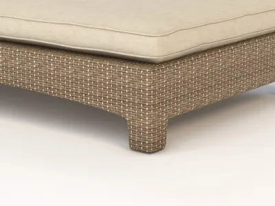 La Jolla Chaise Cushions 3D model