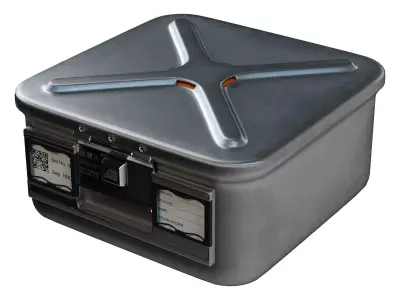  Asipco Middle Medical Container Low-poly 3D model