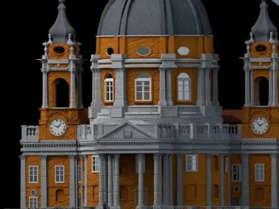 BASILICA di SUPERGA TURIN 3D model