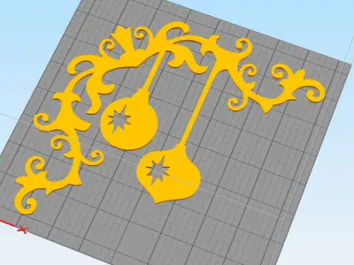 Christmas wall decoration 3D print model purchase