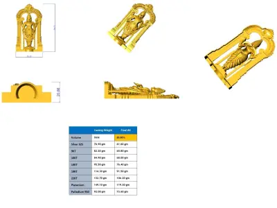 Tripati Balaji Pendant  3D print model