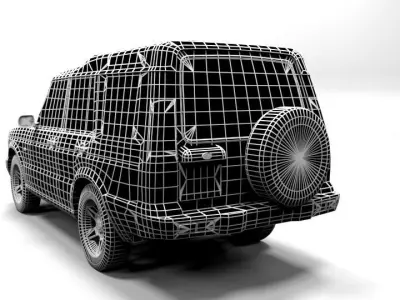 LAND ROVER DISCOVERY 2003 Low-poly 3D model