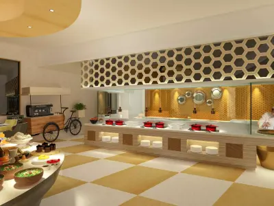Hotel Restaurant 3D model