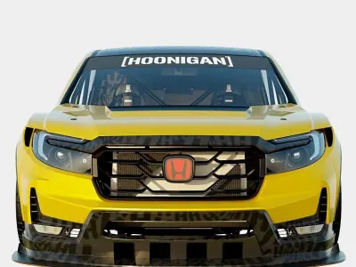 Honda Hoonigan IndyTruck 2022 Based on Honda Ridgeline 2017 Low-poly 3D model