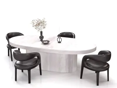 Dining set 08 3D model