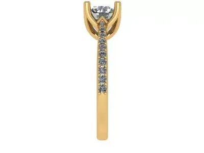 marquise head design head solitaire  3D print model