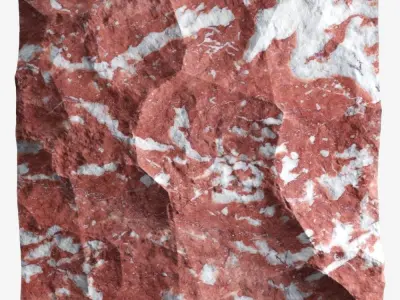 220-RockPanel marble wall art 3D model