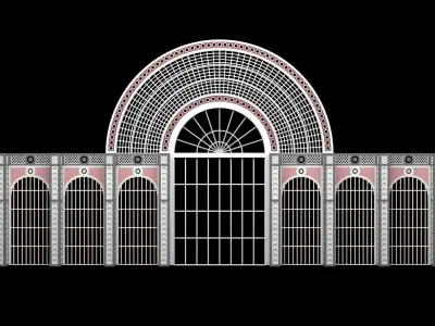 Metal Structure Arch 3D model