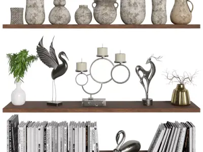 Decorative set 14 3D model shop