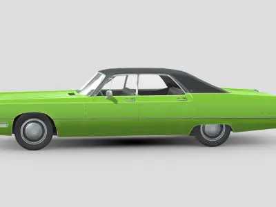 Chrysler Imperial LeBaron 1971 Low-poly 3D model