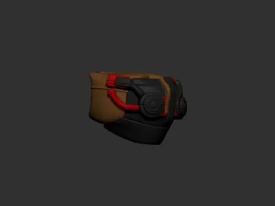 helmet high poly sculpt 3d printable ver 7 3D model 3D model 7