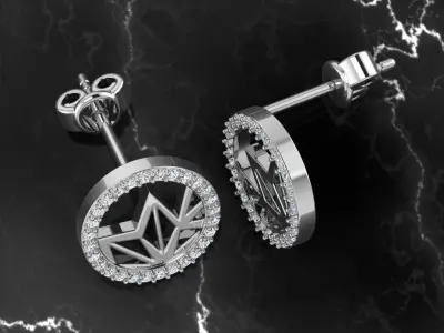 Earring Jewelry 3D print model buy