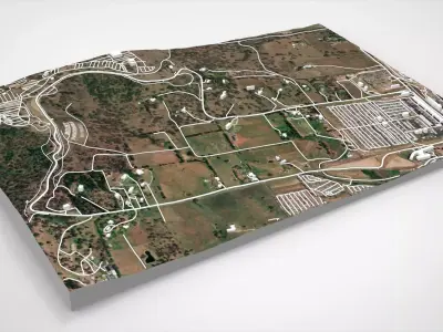 Mount Panorama Motor Racing Circuit Australia 3D model