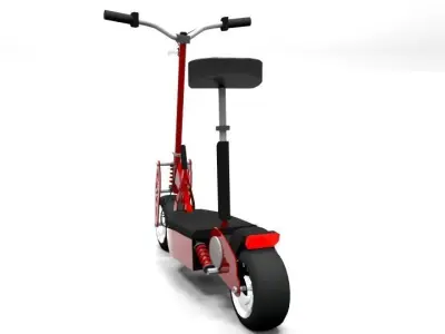 E- SCOOTER LOWPOLY electric Low-poly 3D model