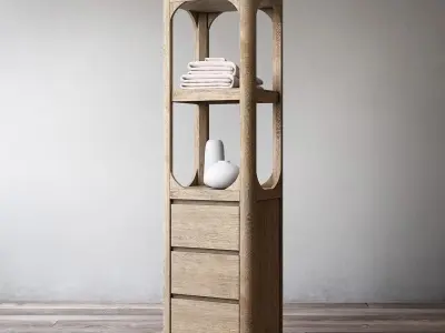 RH MARTENS MEDIUM BATH CABINET 3D model