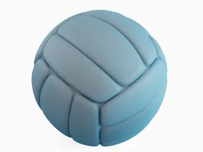 Simple Volleyball Ball 04 3D model