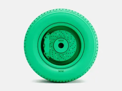 15x10 Weld Draglite Wheel BFGoodrich Radial Tire 3D print model