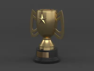 Trophy Cups 3D model 37