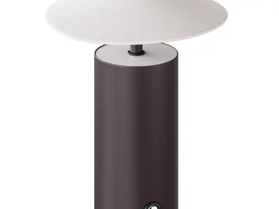 Zara Home table lamp with paper shade 3D model