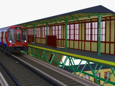 London metro stations V 3D Model Collection