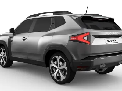 Dacia Duster 2024 Low-poly 3D model