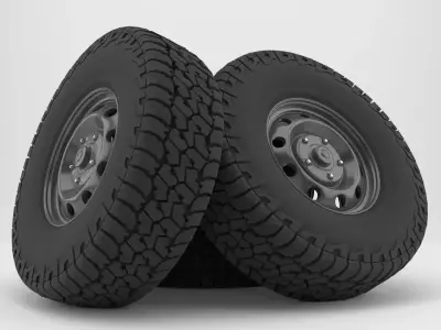 Falken Wildpeak AT3W All Terrain Radial Tire 3D model