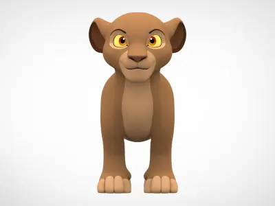 Sarabi Cub Low-poly 3D model