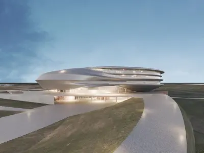 Stadium and sports complex 3D model